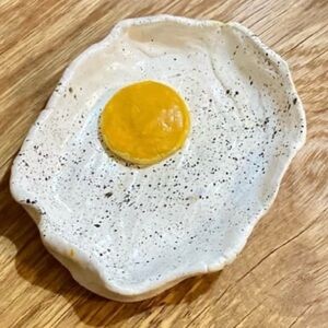 SOLD ON M Custom Made Fried Egg Trinket Dish